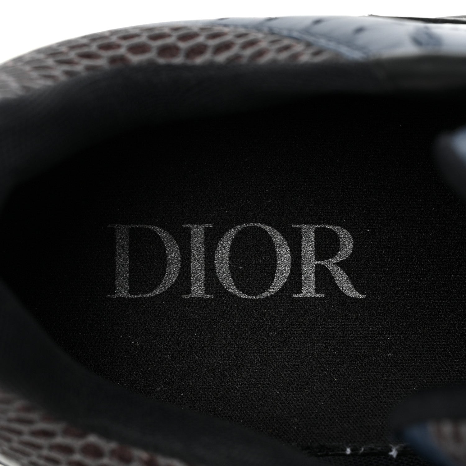 Christian Dior Technical Mesh Calfskin Mens B22 Sneakers 44 Blue Black 8 of 16