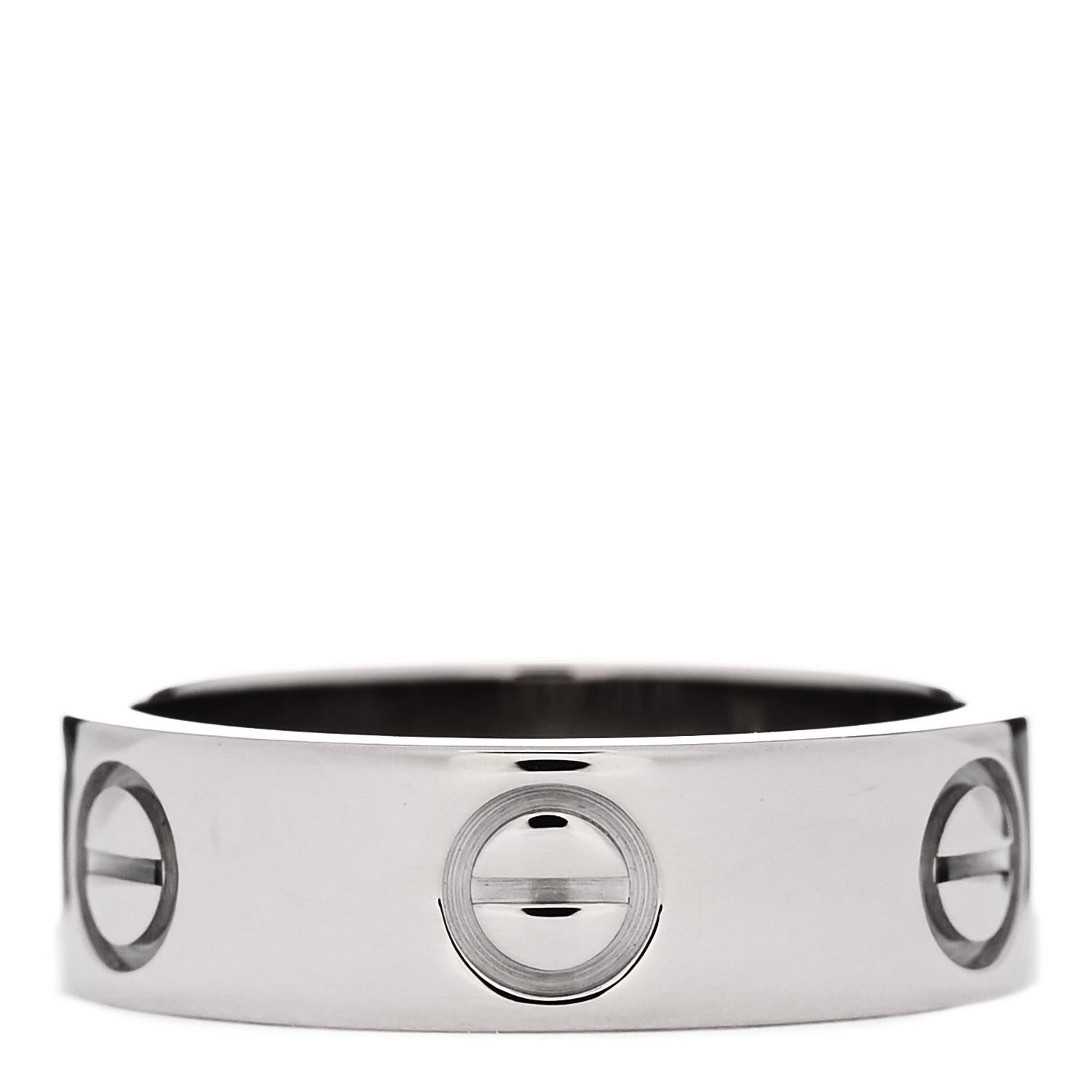 Cartier 18K White Gold 5.5mm LOVE Ring 50 5.25 3 of 5