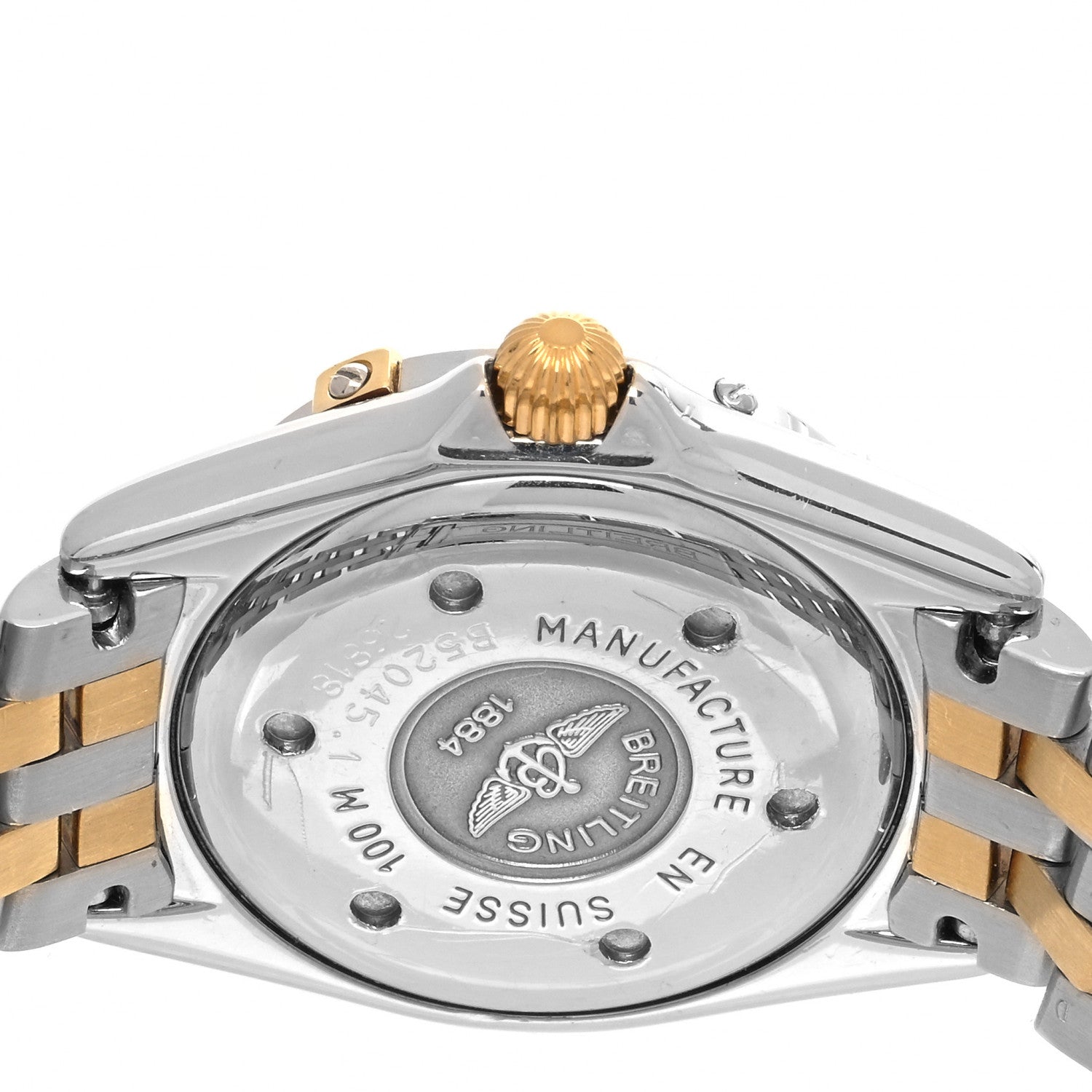 Breitling Stainless Steel 18K Yellow Gold 29mm Callistino Quartz Watch B52045 4 of 4