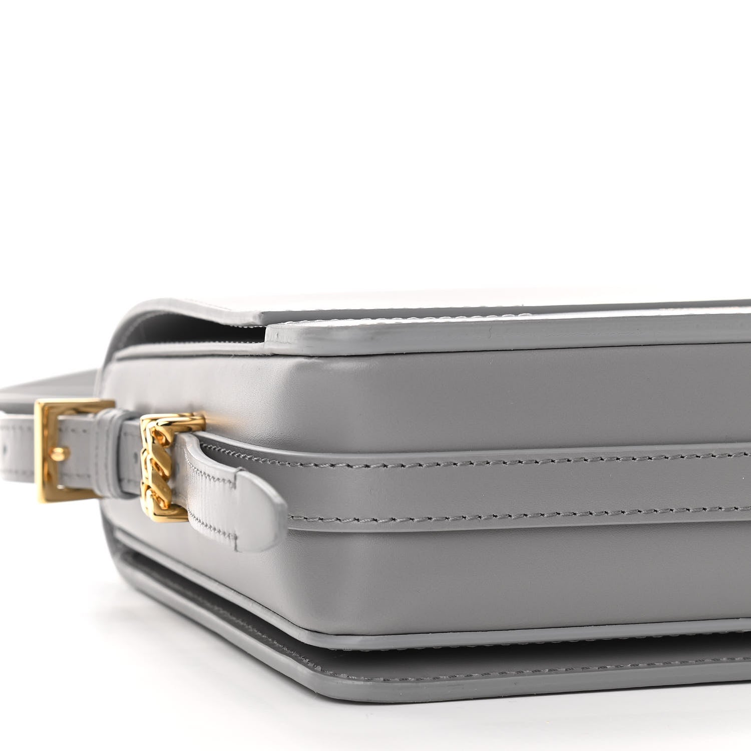 Burberry Smooth Calfskin Small Grace Bag Grey 8 of 11
