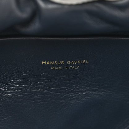 Mansur Gavriel Lambskin Cloud Clutch White 6 of 9