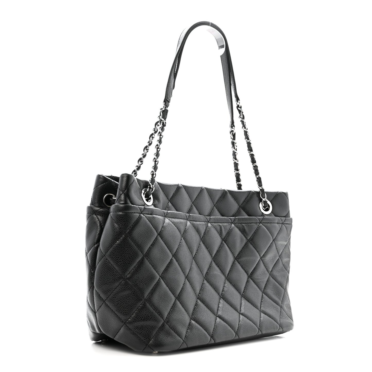 Caviar Quilted CC Timeless Soft Tote Black