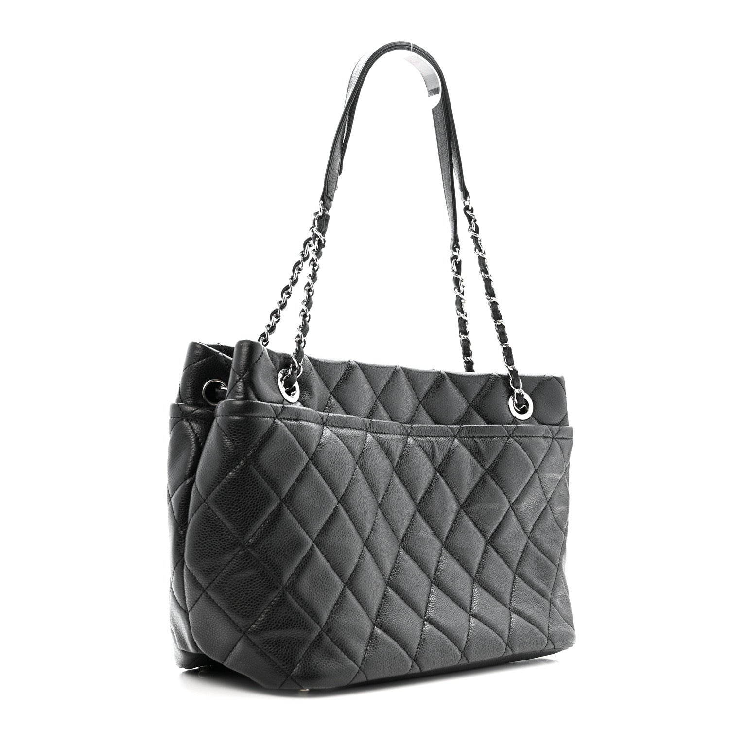Chanel Caviar Quilted CC Timeless Soft Tote Black 3 of 15