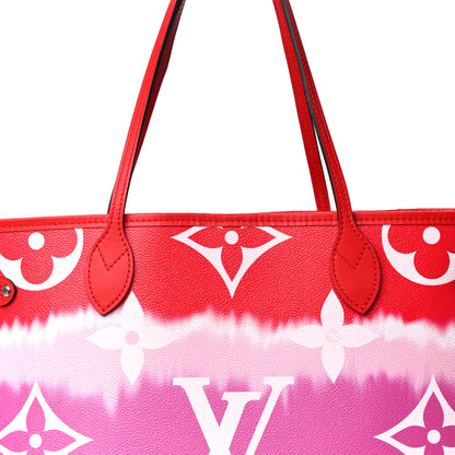 Louis Vuitton Monogram Escale Neverfull MM Rouge 7 of 9
