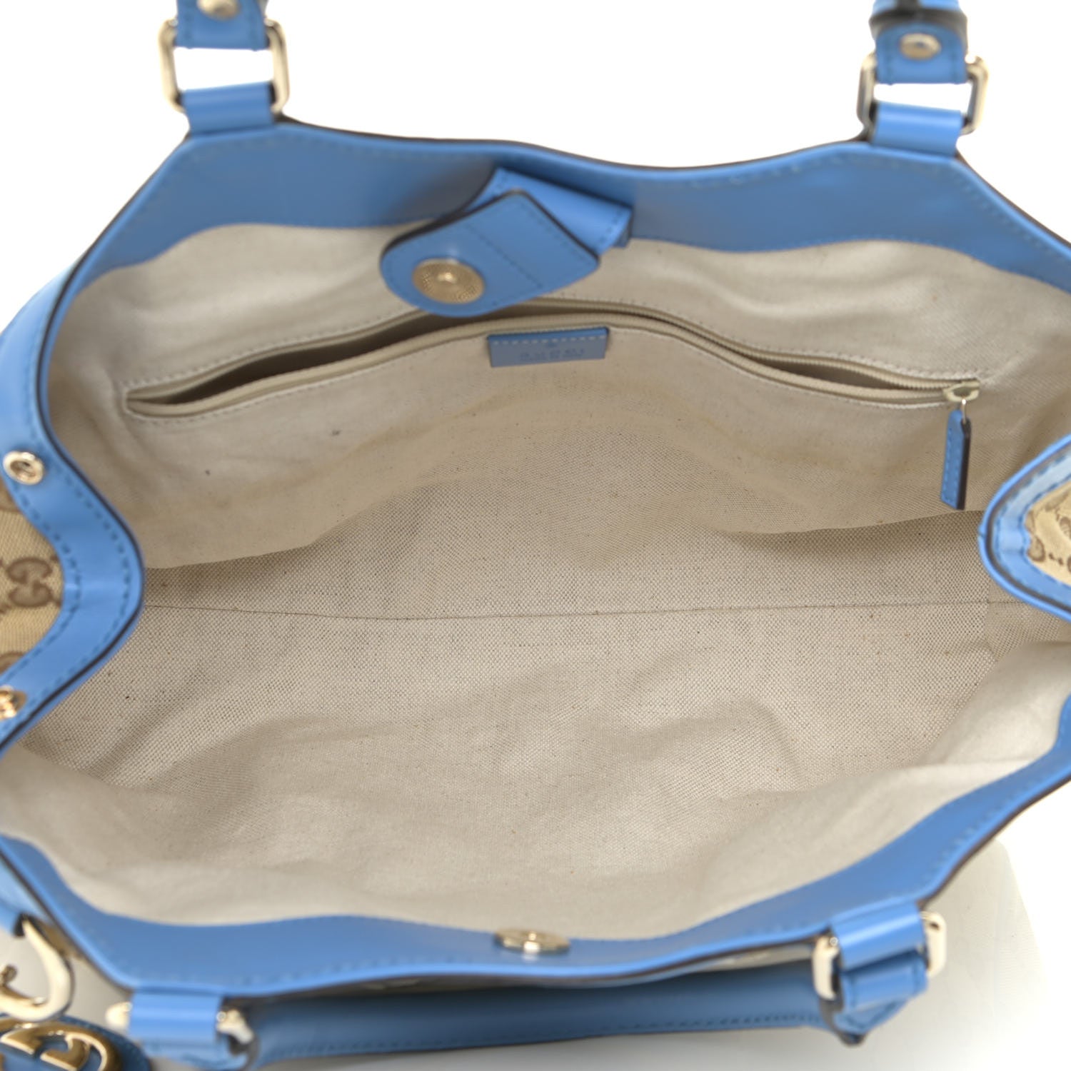 Gucci Monogram Medium Sukey Tote Blue 7 of 19