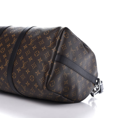 Louis Vuitton Monogram Macassar Keepall Bandouliere 45 6 of 9