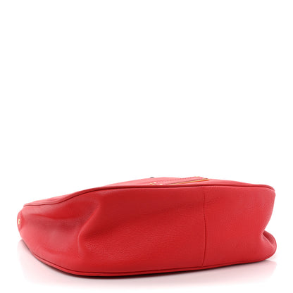 Marc Jacobs Pebbled Calfskin Too Hot To Handle Hobo Red 4 of 11