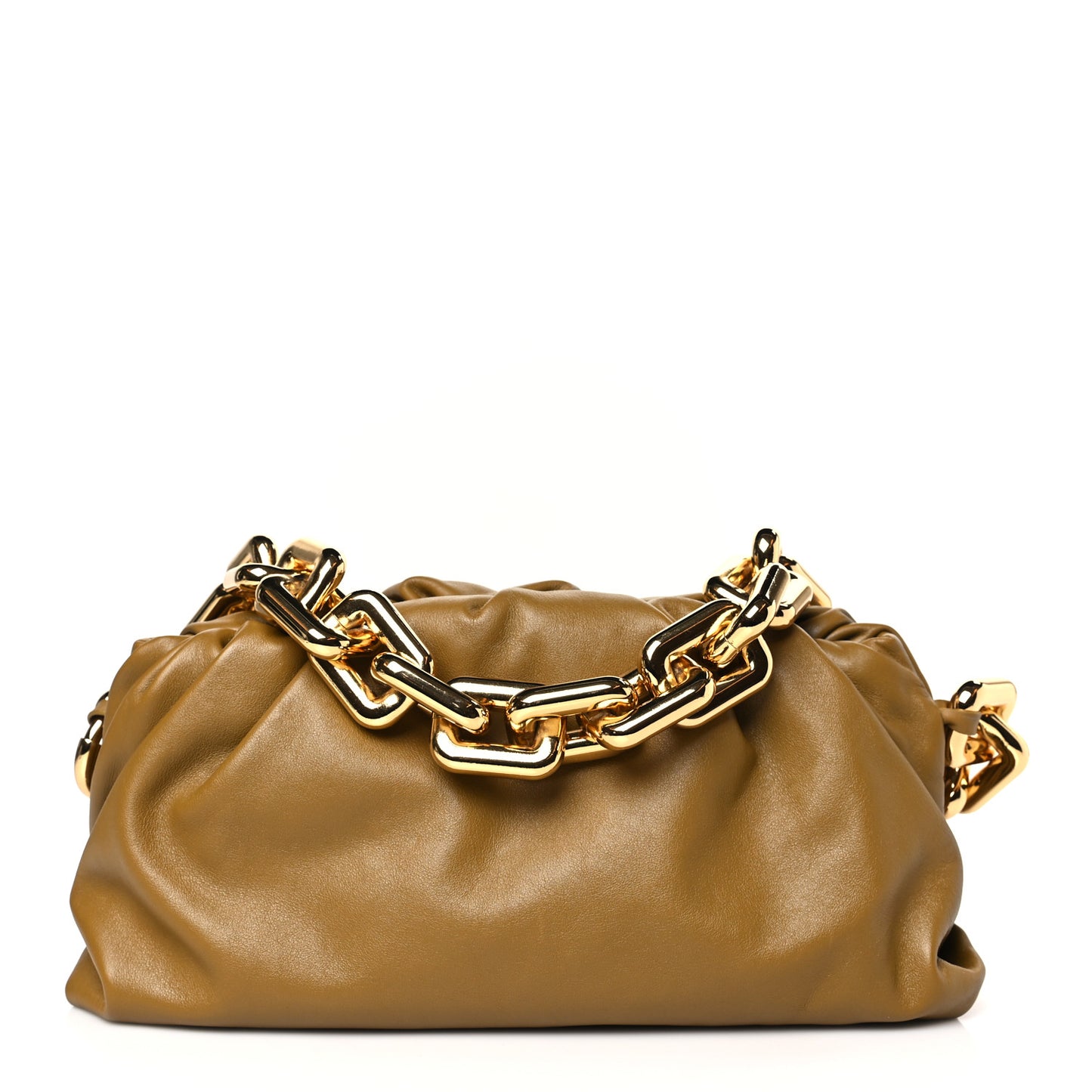 Calfskin The Pouch Chain Moutarde