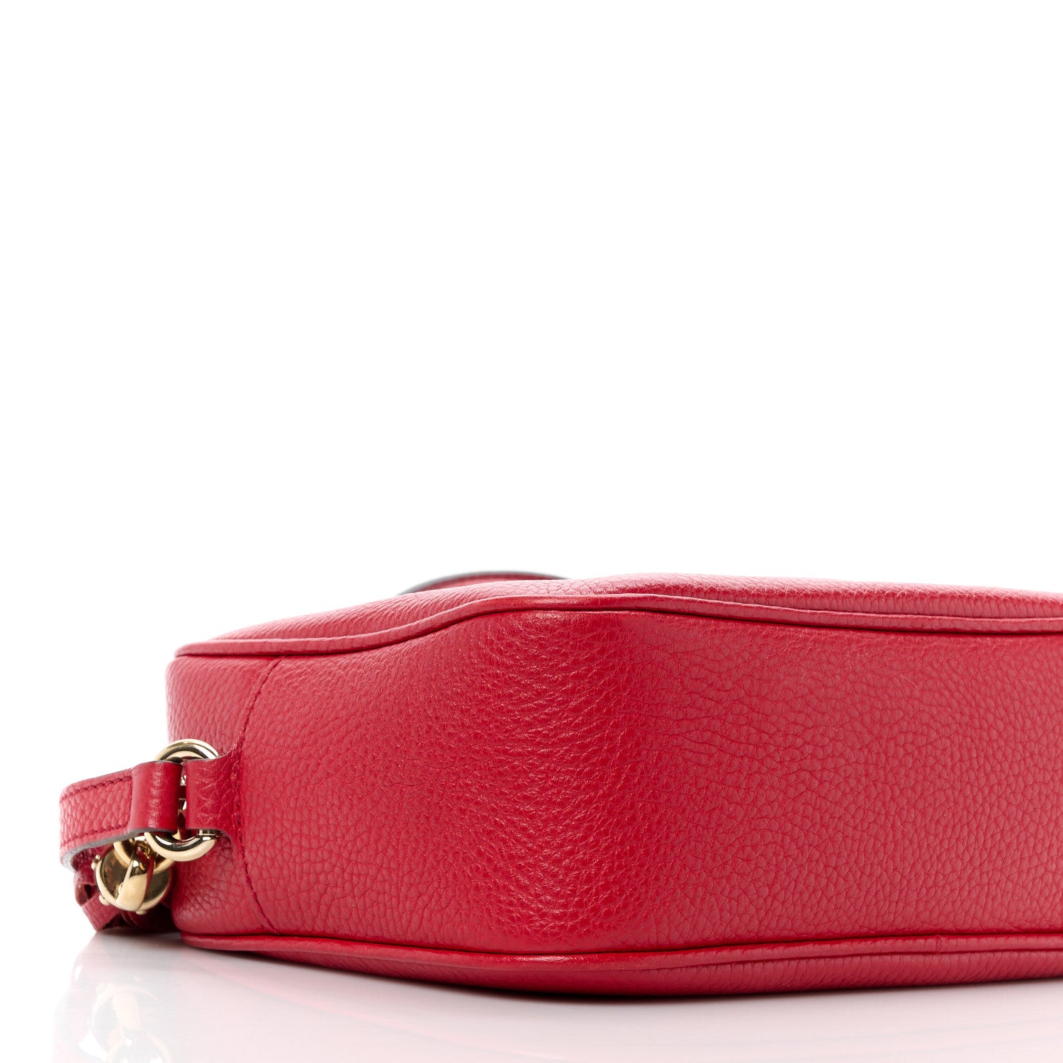 Gucci Pebbled Calfskin Small Soho Disco Bag Vibrant Red 10 of 17