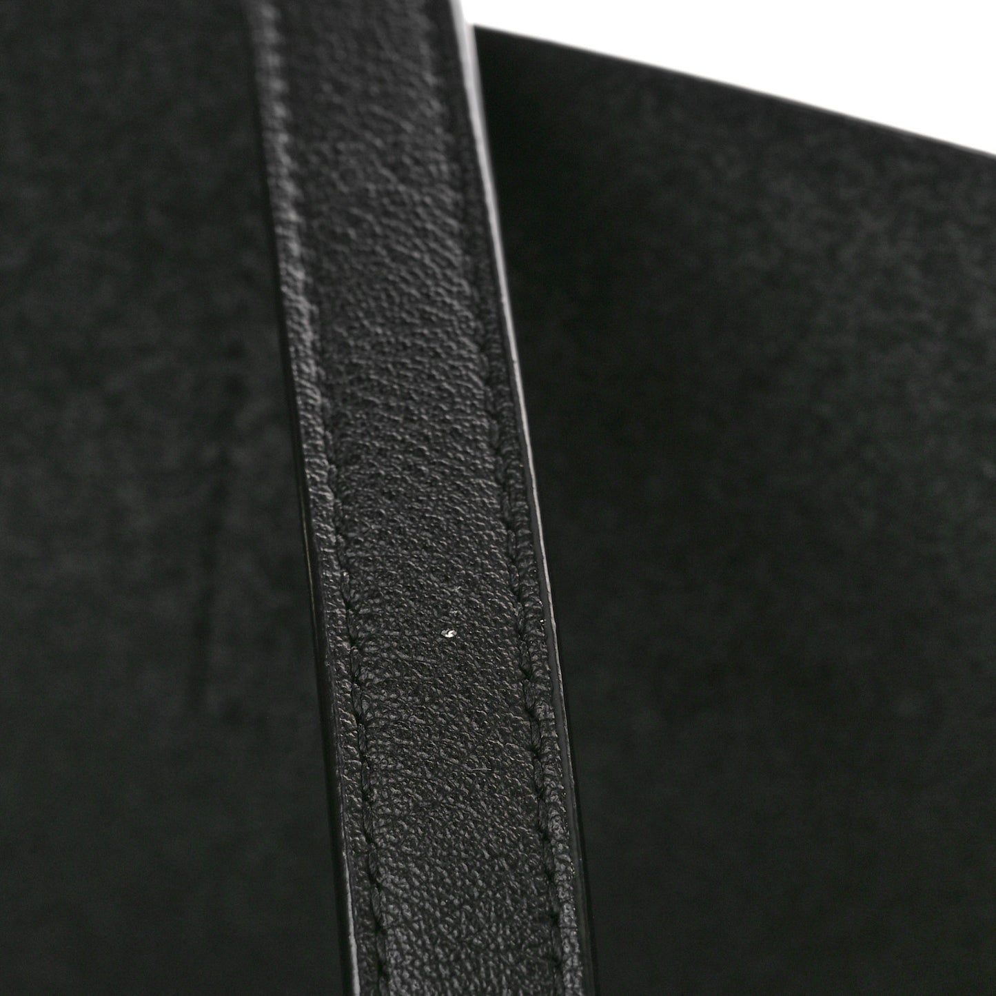 Calfskin Large Shopping Tote Black