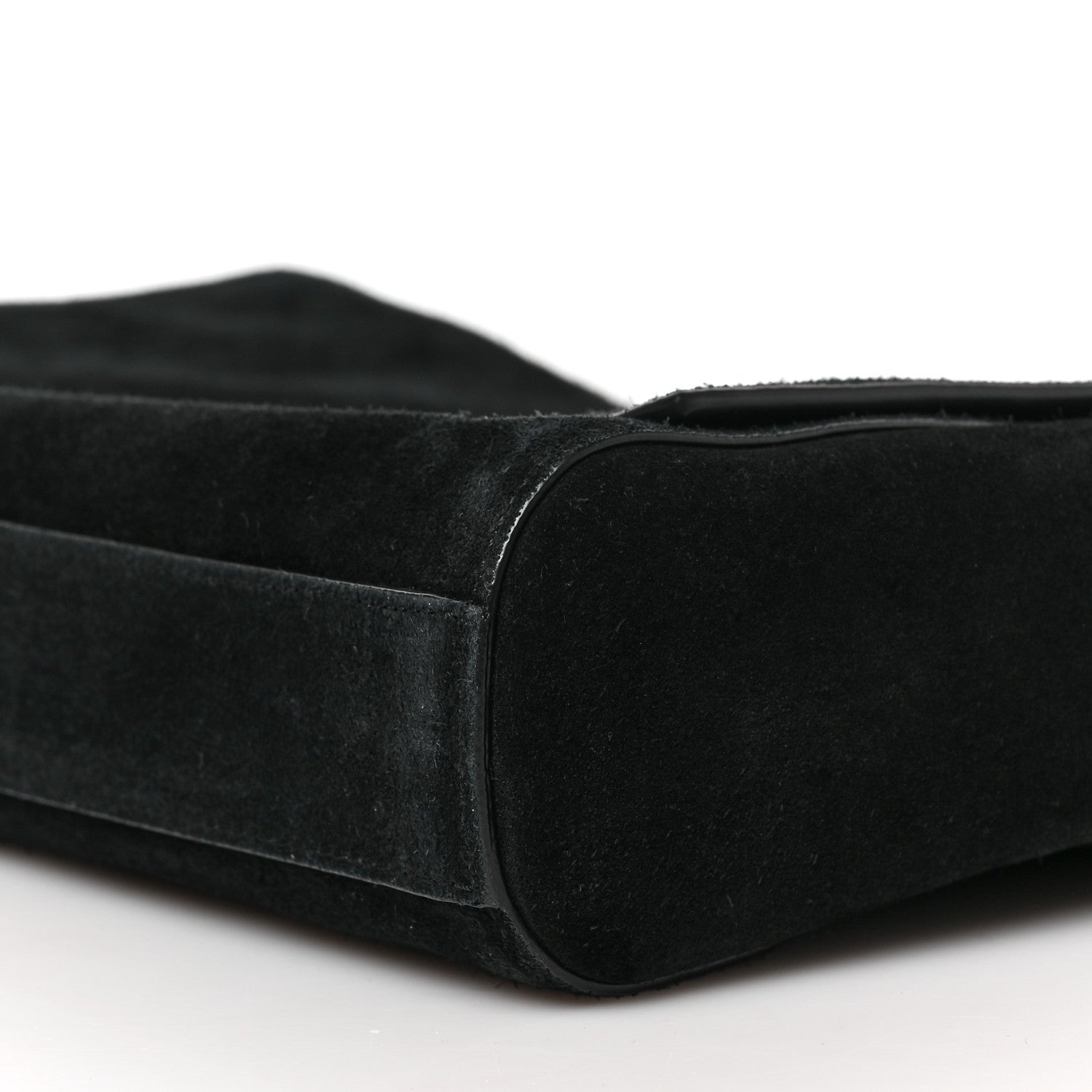Saint Laurent Smooth Calfskin Suede Medium Reversible Monogram Kate Satchel Black 8 of 8