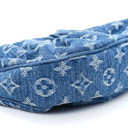 Louis Vuitton Monogram Denim Pochette Valley  Blue 8 of 10