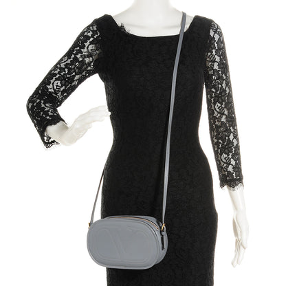 Valentino Garavani Calfskin Logo Go Crossbody Bag Grey 2 of 7