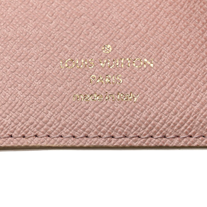 Louis Vuitton Damier Azur Victorine Wallet Rose Ballerine 6 of 8