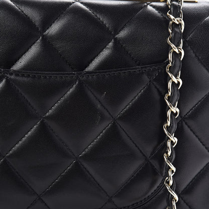 Chanel Lambskin Quilted Small Trendy CC Dual Handle Flap Bag Black 13 of 15