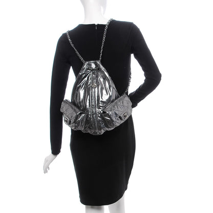 Chanel Iridescent Calfskin Backpack Is Back Silver 2 of 7