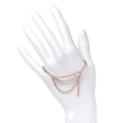 Hermes 18K Rose Gold Pave Diamond MM Chaine d'Ancre Punk Bracelet SH 2 of 4