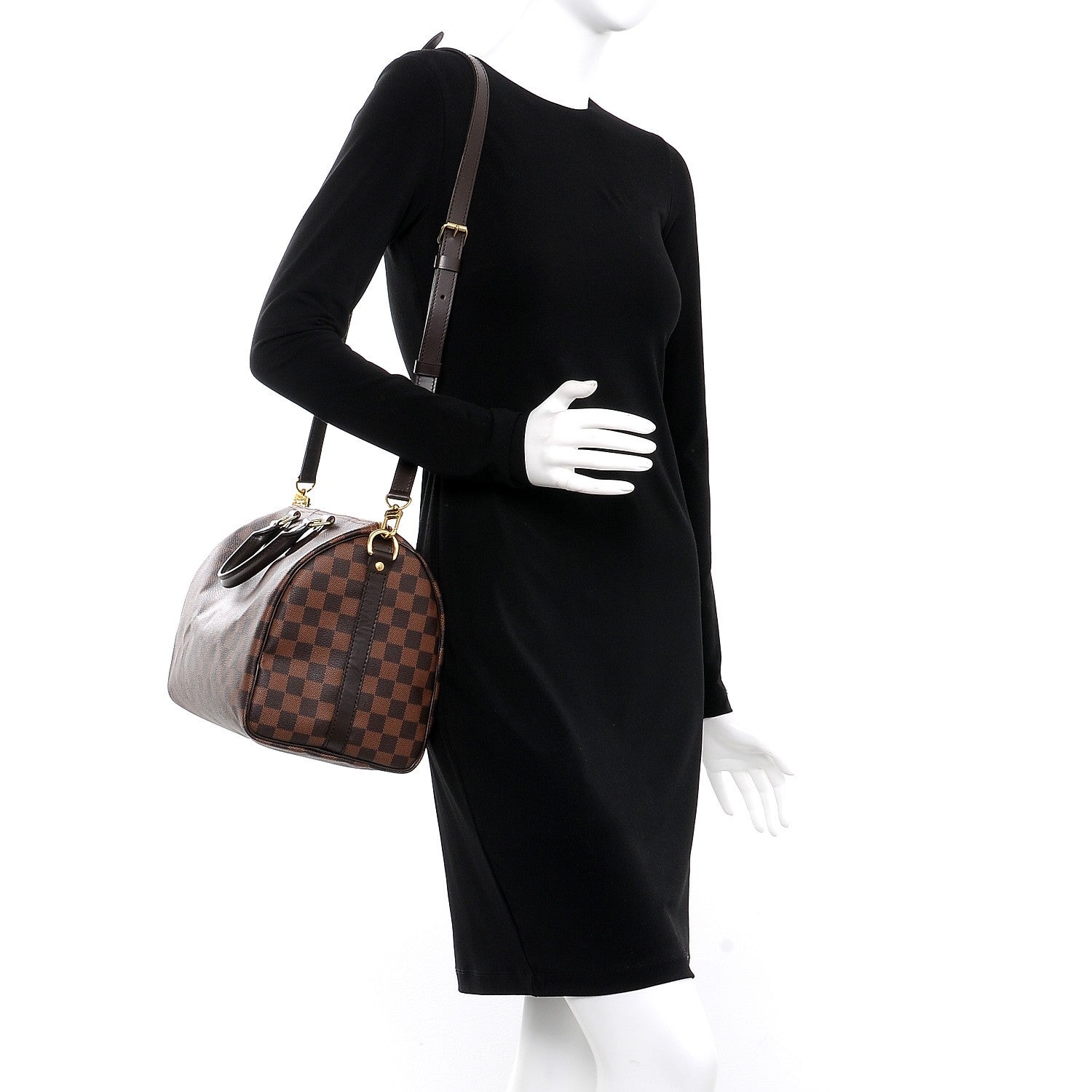 Louis Vuitton Damier Ebene Speedy Bandouliere 30 2 of 9