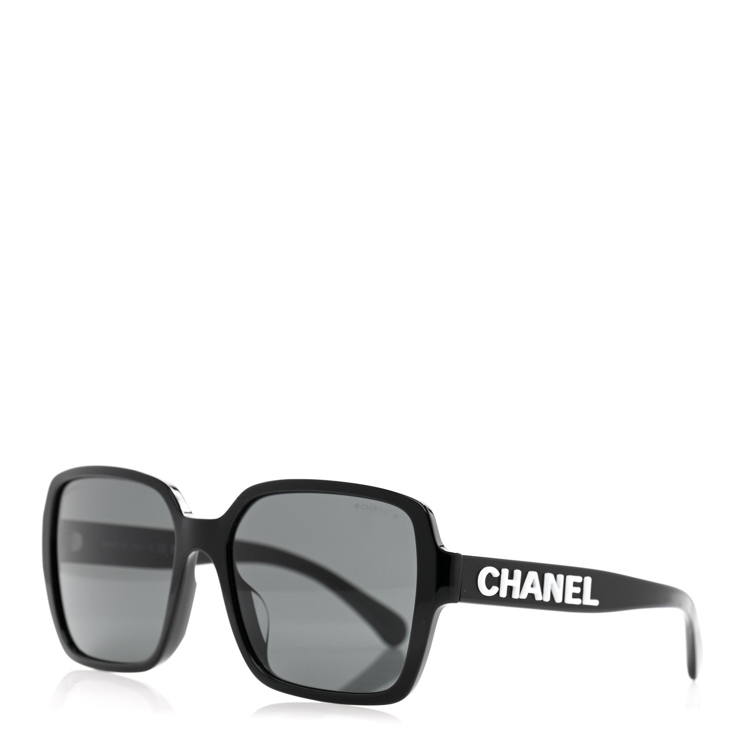 Chanel Acetate Square Sunglasses 5408-A Black 1 of 9