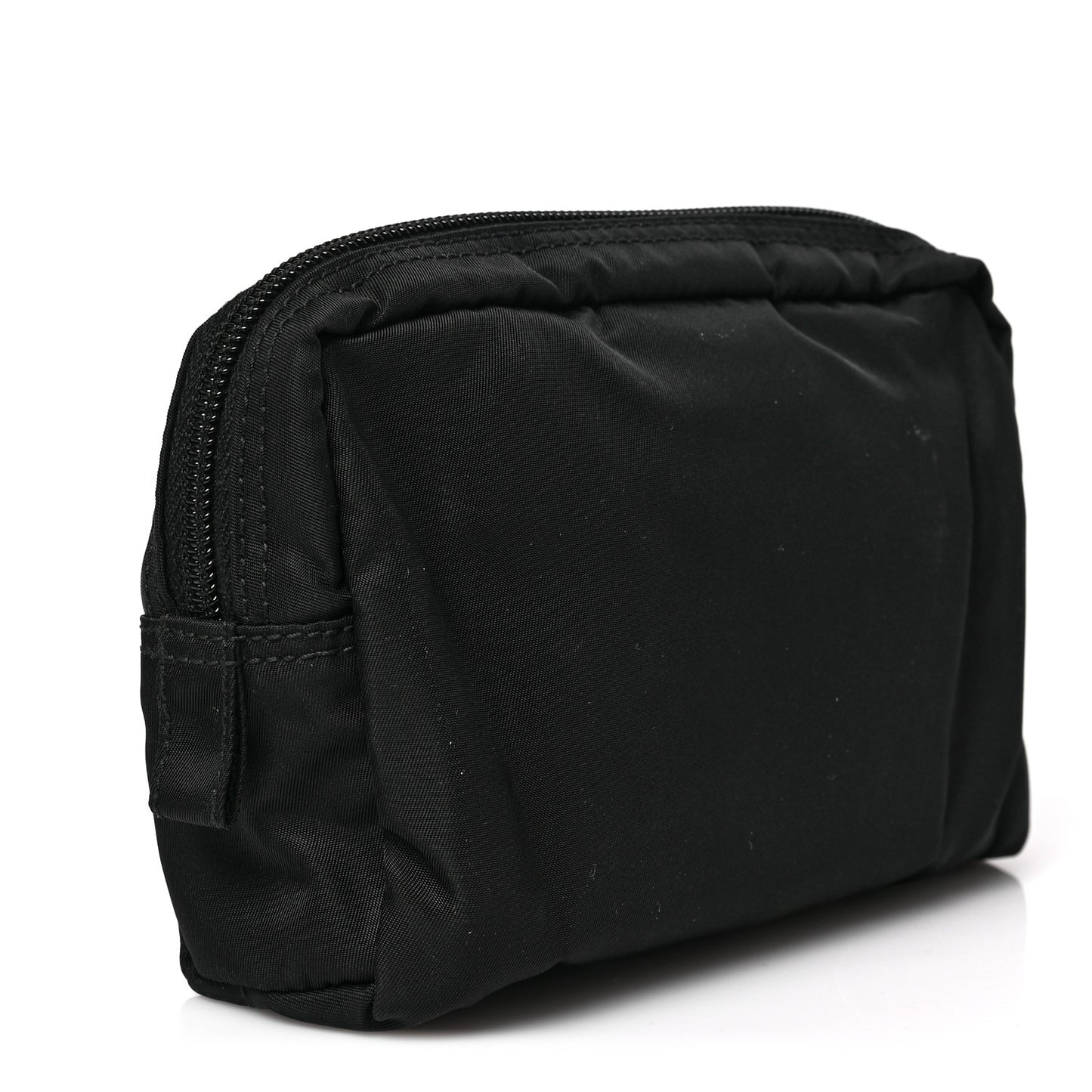 Nylon Tessuto Cosmetic Pouch Black