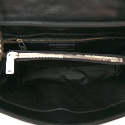 Saint Laurent Calfskin Y Quilted Monogram Medium Loulou Chain Satchel Black 5 of 10