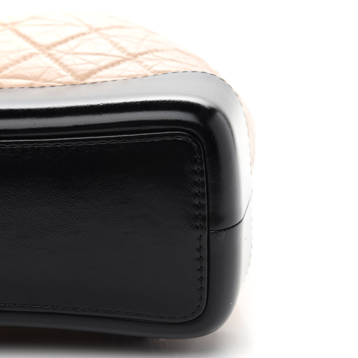 Chanel Aged Calfskin Quilted Small Gabrielle Backpack Beige Black 9 of 10