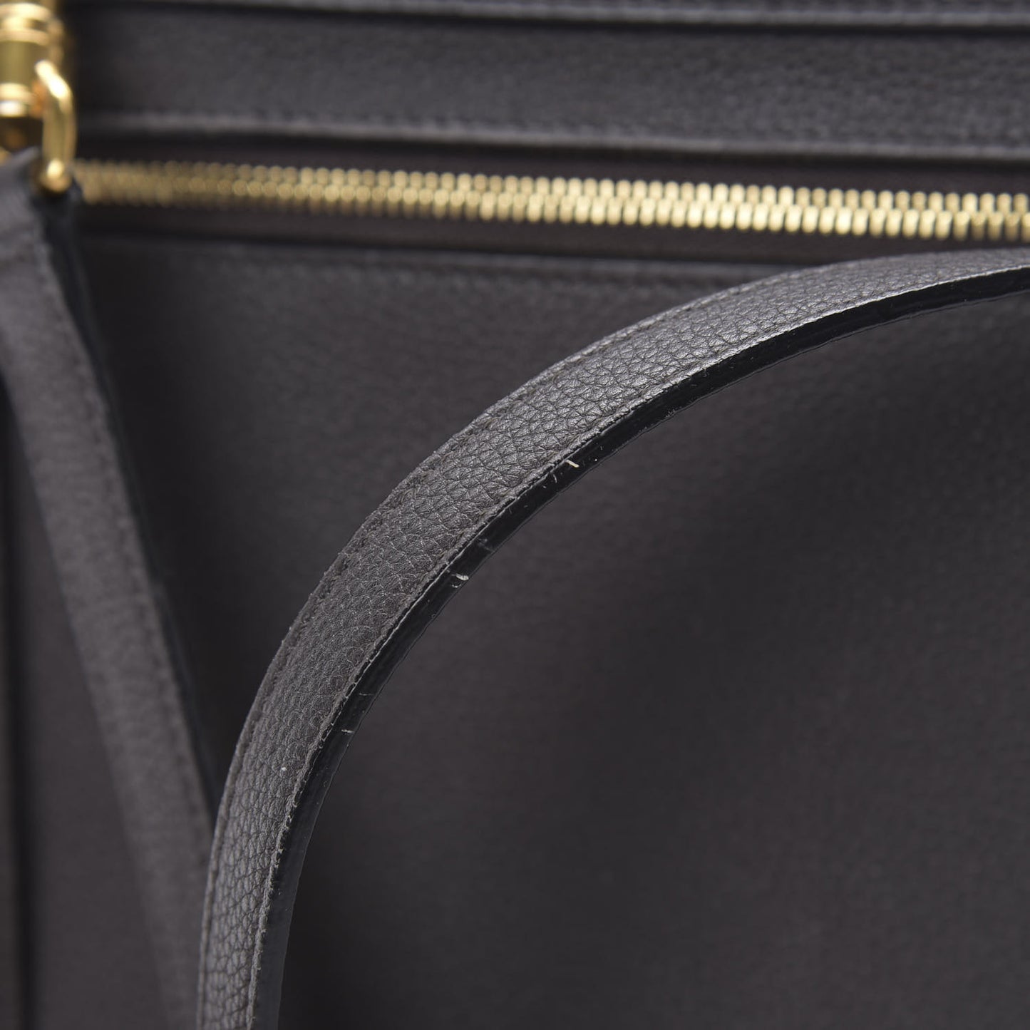 Grained Calfskin Mini Belt Bag Dark Taupe