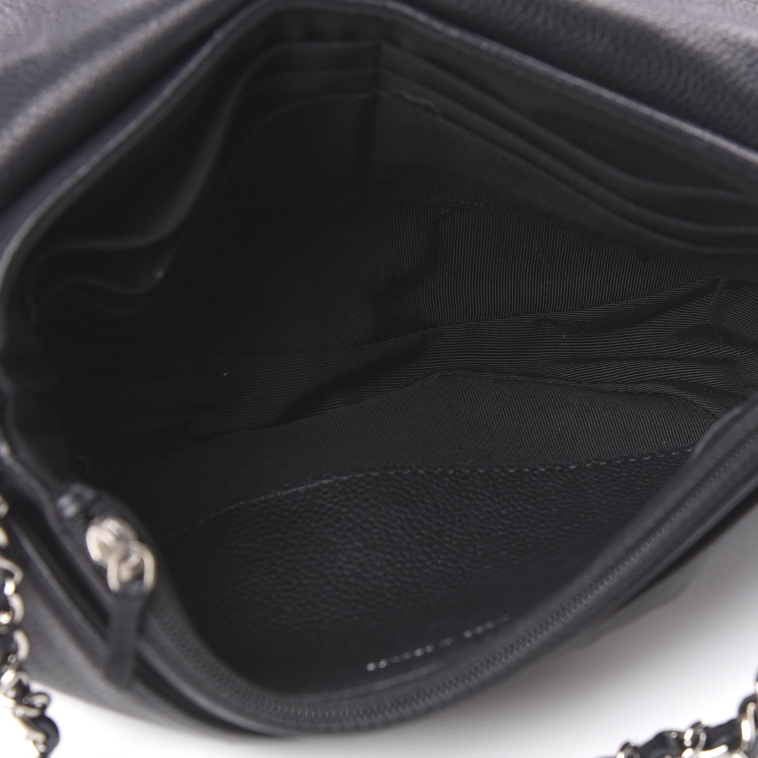 Chanel Caviar Half Moon Wallet On Chain WOC Black 5 of 11