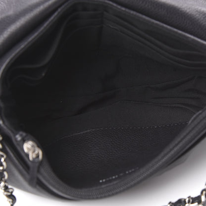 Chanel Caviar Half Moon Wallet On Chain WOC Black 5 of 11