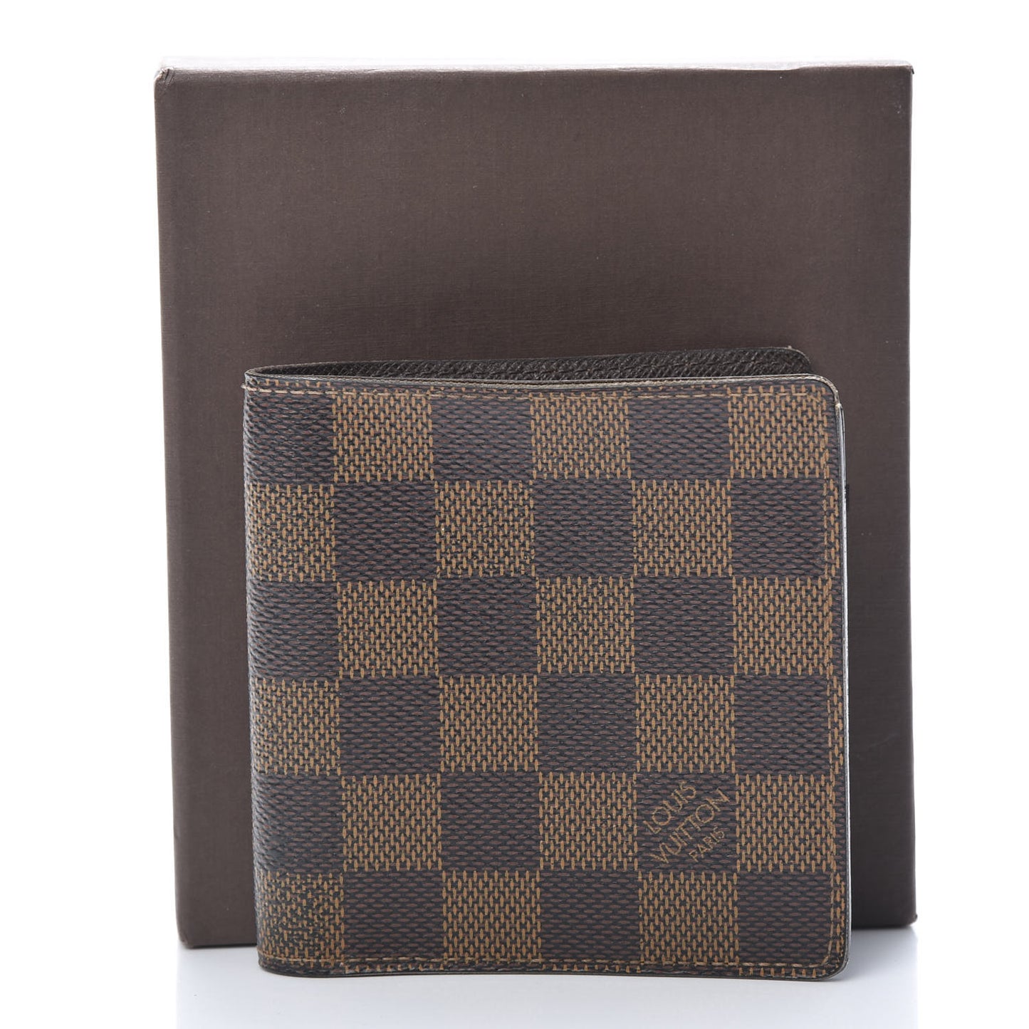 Damier Ebene Porte-Billets 6 Card Bi-Fold Wallet