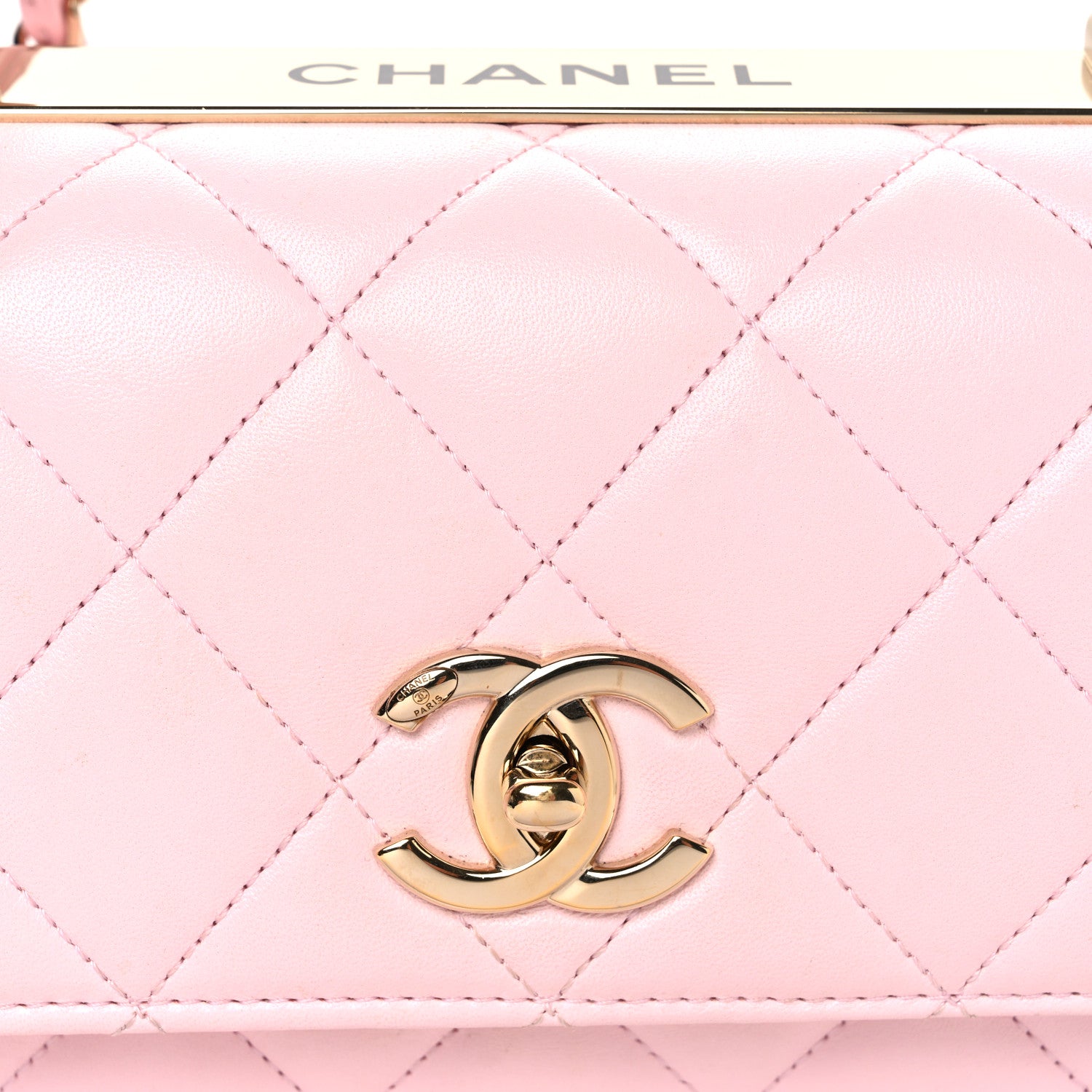 Chanel Lambskin Quilted Small Trendy CC Flap Dual Handle Bag Light Pink 9 of 15
