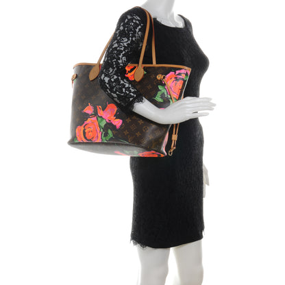 Louis Vuitton Monogram Roses Neverfull MM 2 of 7