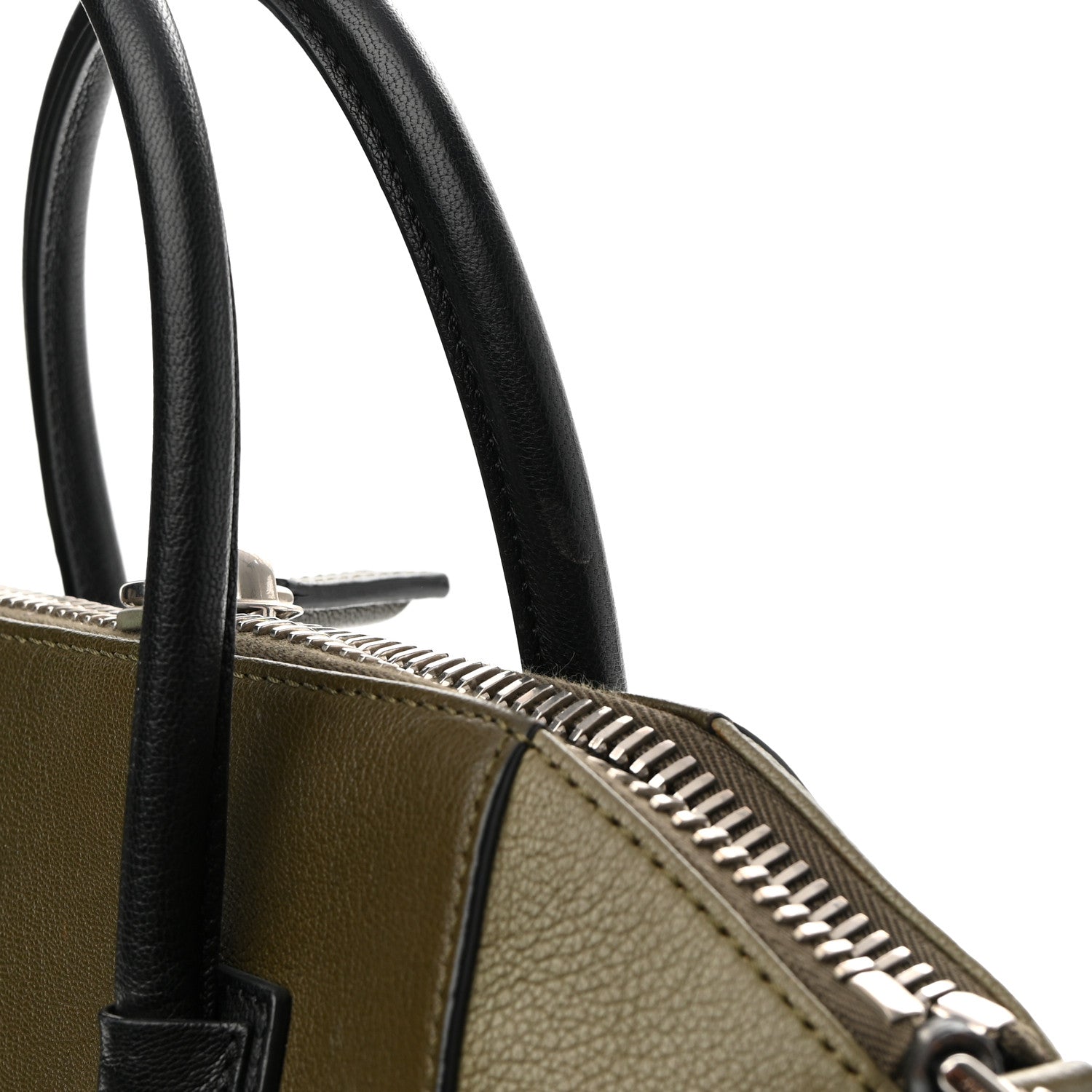 Givenchy Sugar Goatskin Small Tri-Color Antigona Olive Black 11 of 12