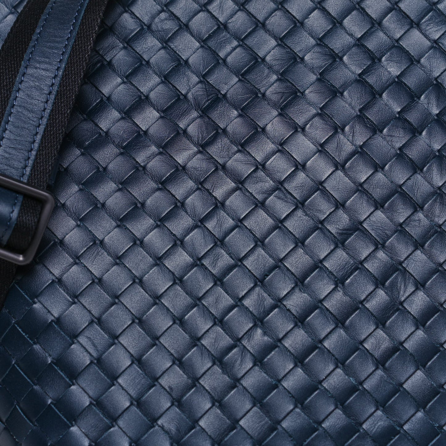Nappa Intrecciato VN Crossbody Messenger Bag Navy