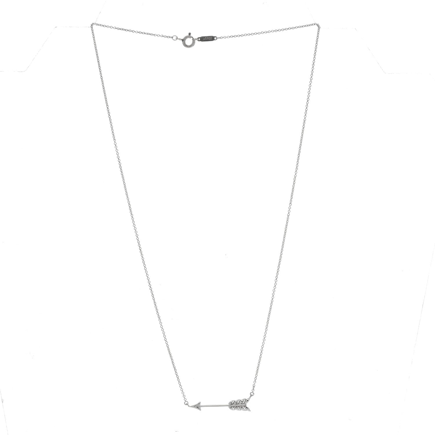 Tiffany Sterling Silver Paloma's Graffiti Arrow Pendant Necklace 3 of 4