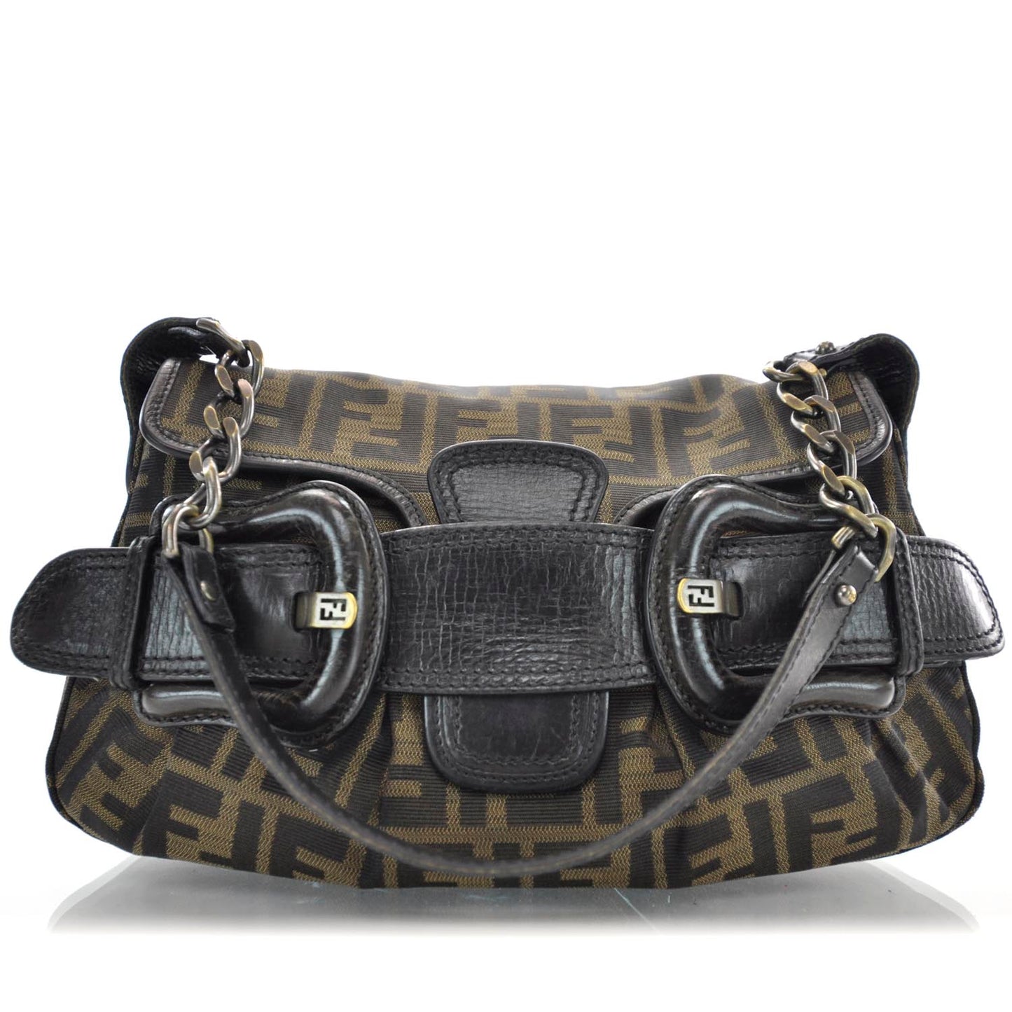 Zucca B Bis Flap Bag Tobacco Castagna