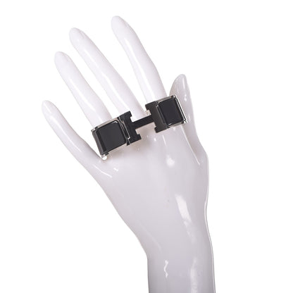 Hermes Enamel Wide Clic Clac H Bracelet PM Black 2 of 7