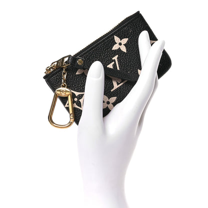 Louis Vuitton Empreinte Monogram Giant Key Pouch Black Beige 2 of 8