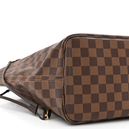 Louis Vuitton Damier Ebene Neo Neverfull MM Rose Ballerine 10 of 11