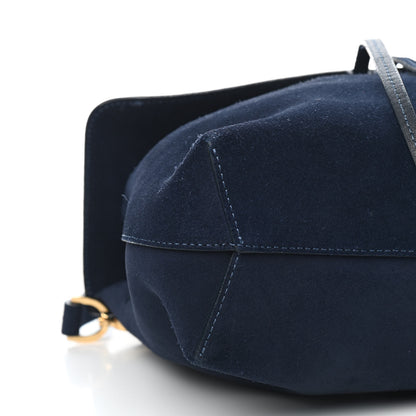 Mansur Gavriel Suede Mini Lady Bag Navy Blue 8 of 9