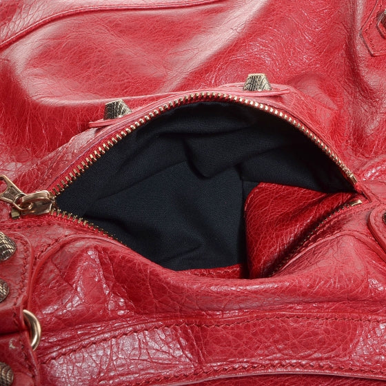 Balenciaga Agneau Giant 12 Rose Gold Hardware City Rouge Coquelicot 11 of 13