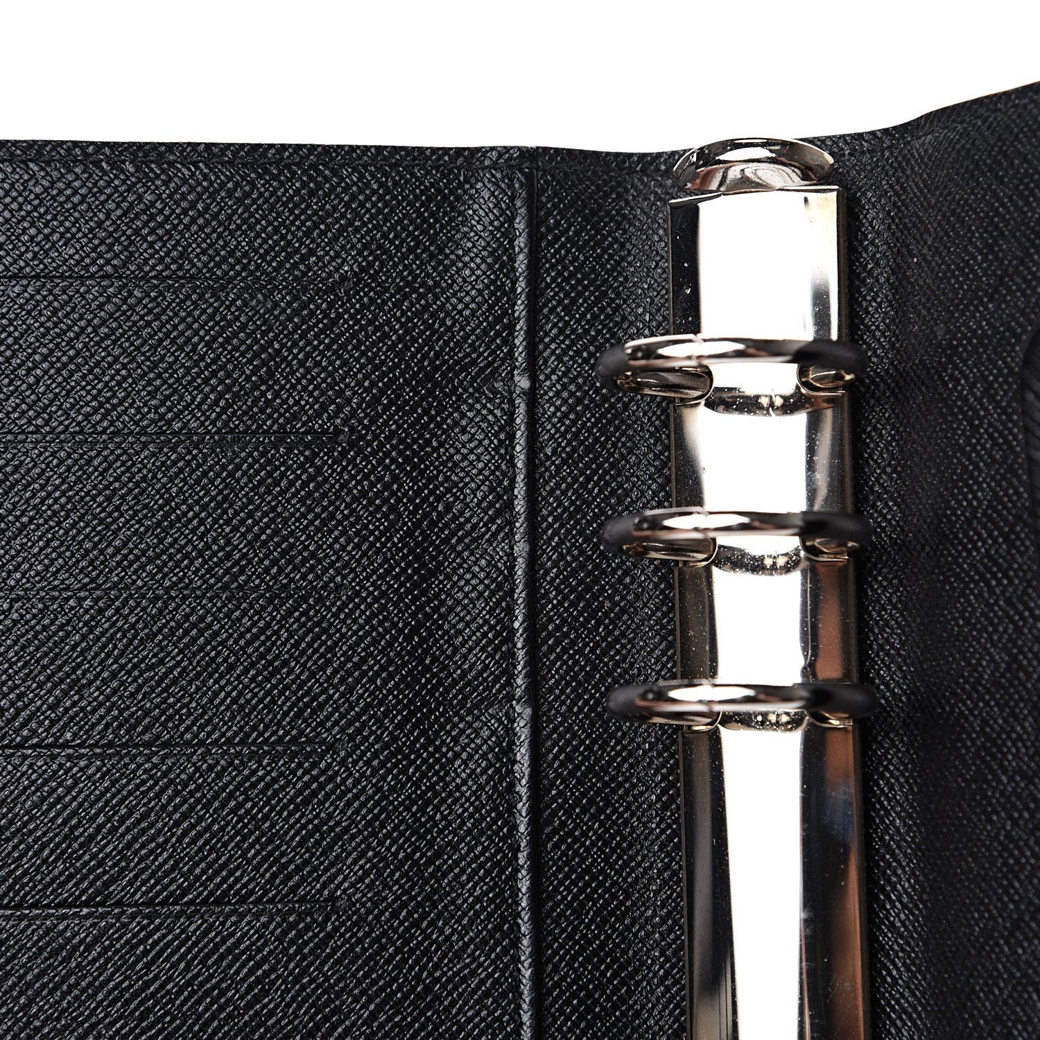 Louis Vuitton Epi Medium Ring Agenda Cover Black 7 of 8