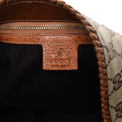 Gucci Monogram Large Horsebit Chain Hobo Brown 6 of 7