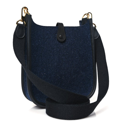 Hermes Feutre Swift Evelyne TPM Bleu Nuit Black 3 of 11