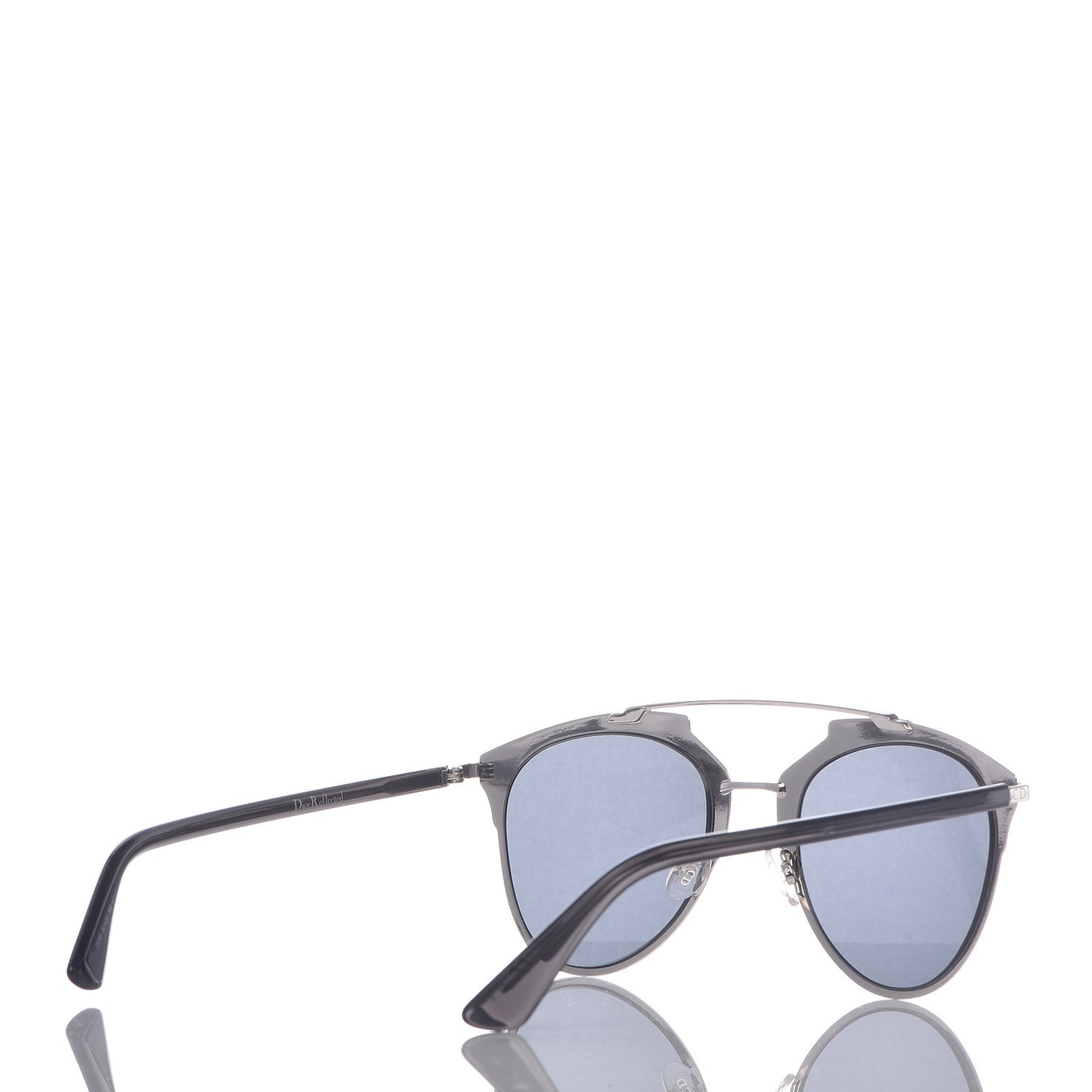 Reflected Sunglasses Silver Black