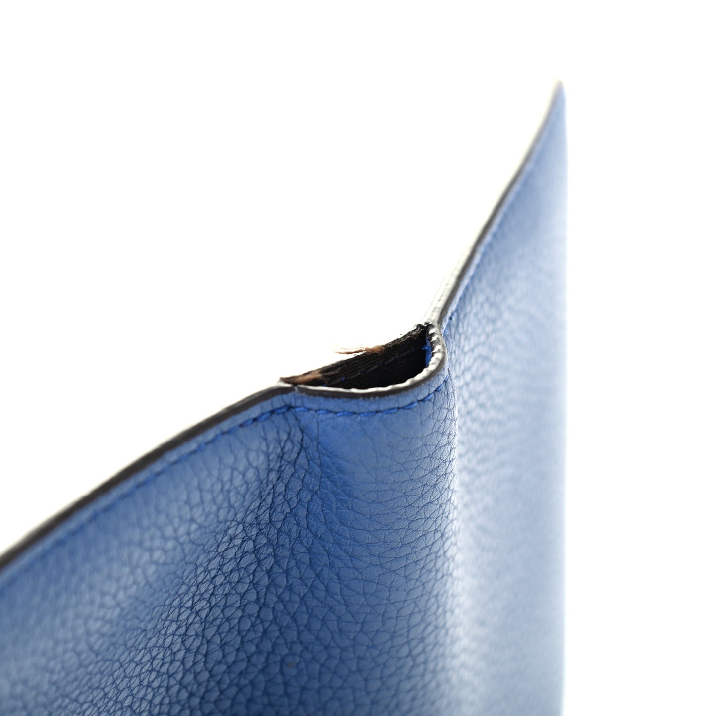 Small Classic Grain Tri-fold Wallet Blue