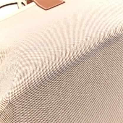 Hermes Military Toile Canvas Swift Steeple 28 Bag Ecru Gold 11 of 11