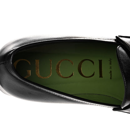 Gucci Goatskin Houdan Platform Loafers 37 Black 7 of 11