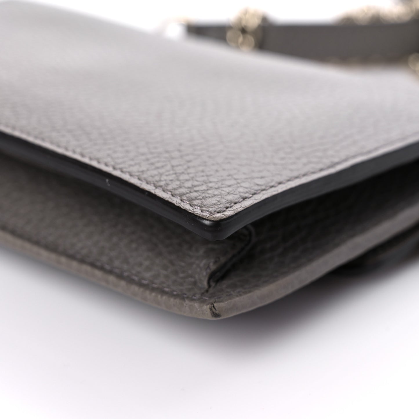Dollar Calfskin Interlocking G Chain Wallet Loess