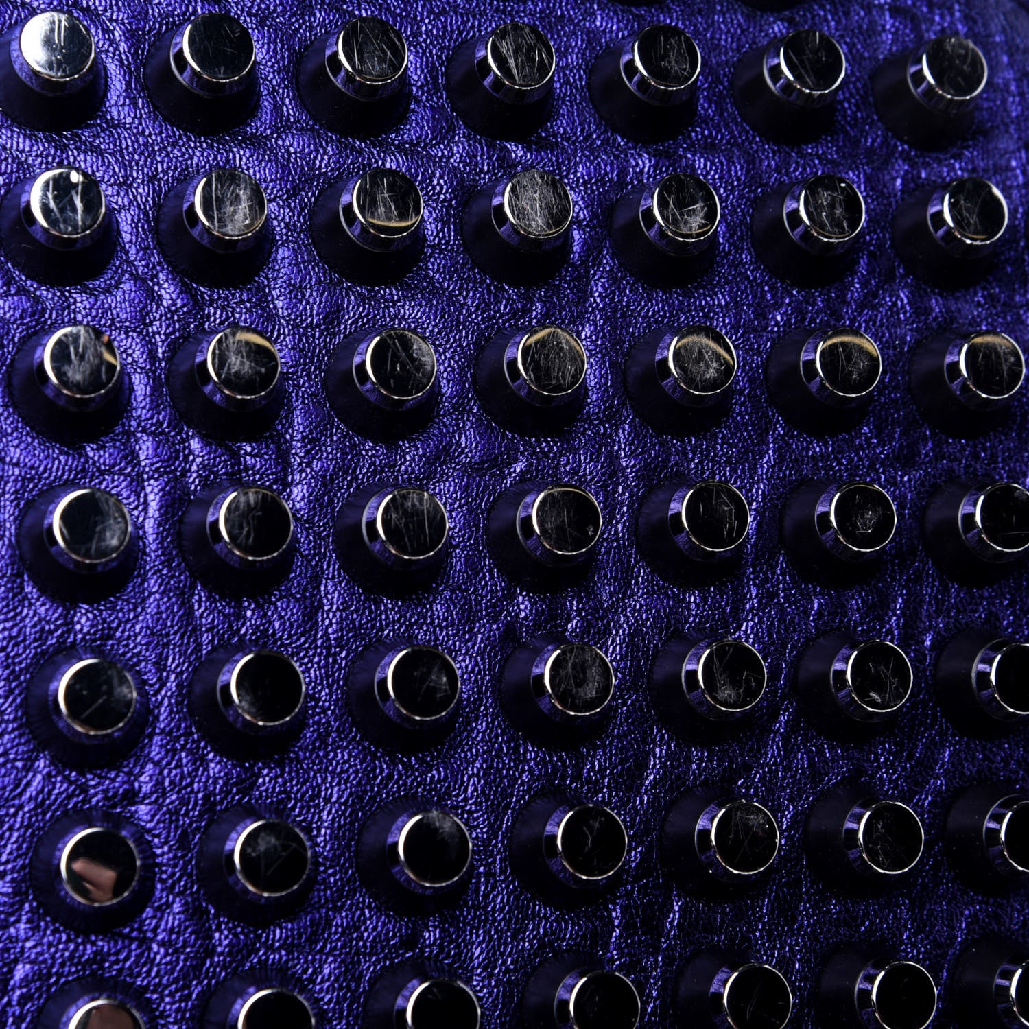 Alexander Wang Metallic Pebbled Lambskin Diego Bucket Purple Nickel Hardware 13 of 13